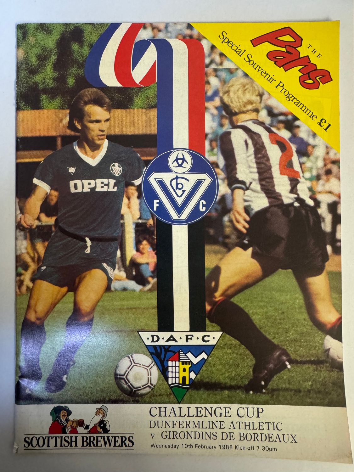 Dunfermline v Girondins de Bordeaux - 10/2/88