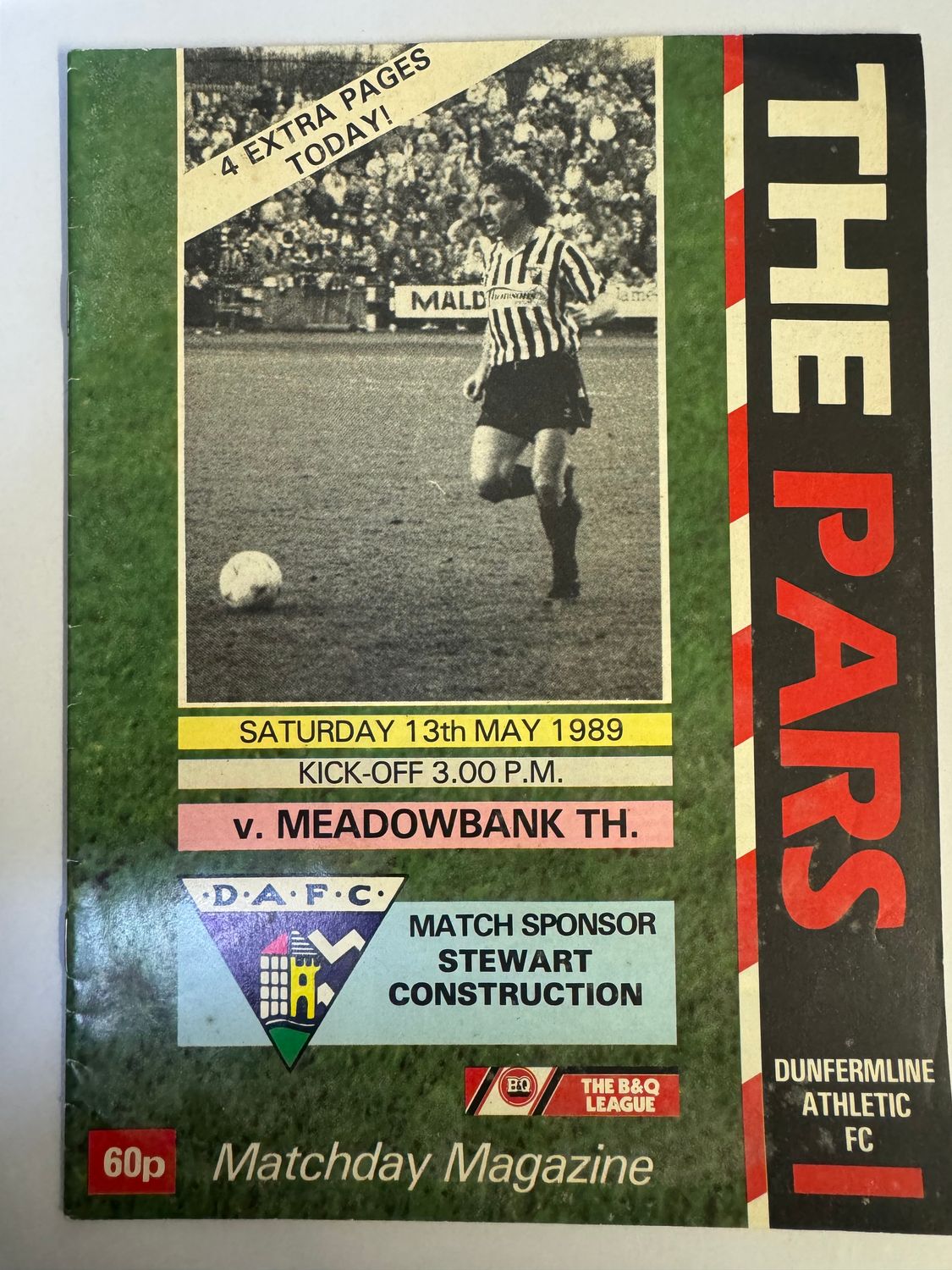 Dunfermline v Meadowbank - 13/5/89