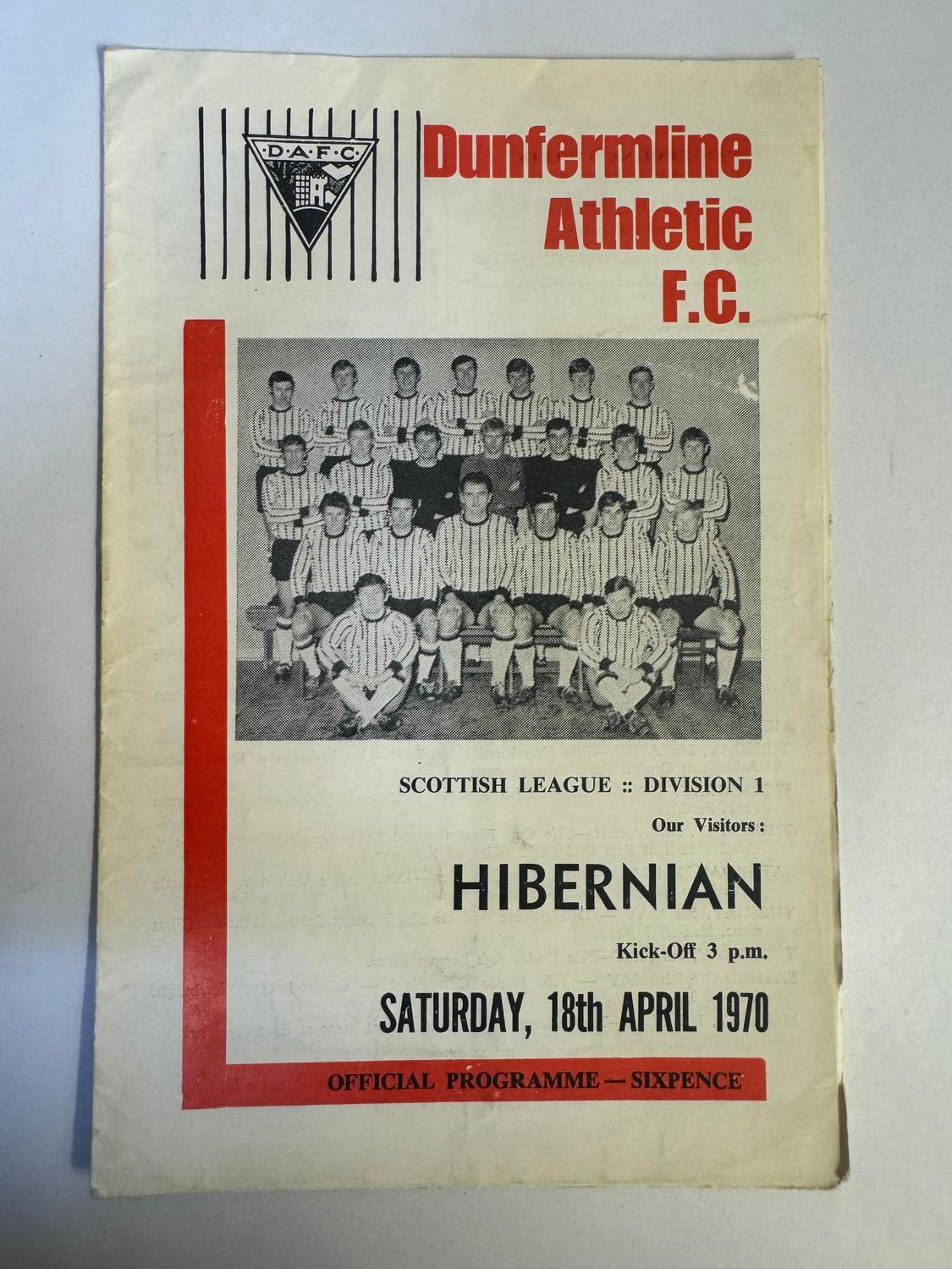 Dunfermline v Hibernian - 18/4/70