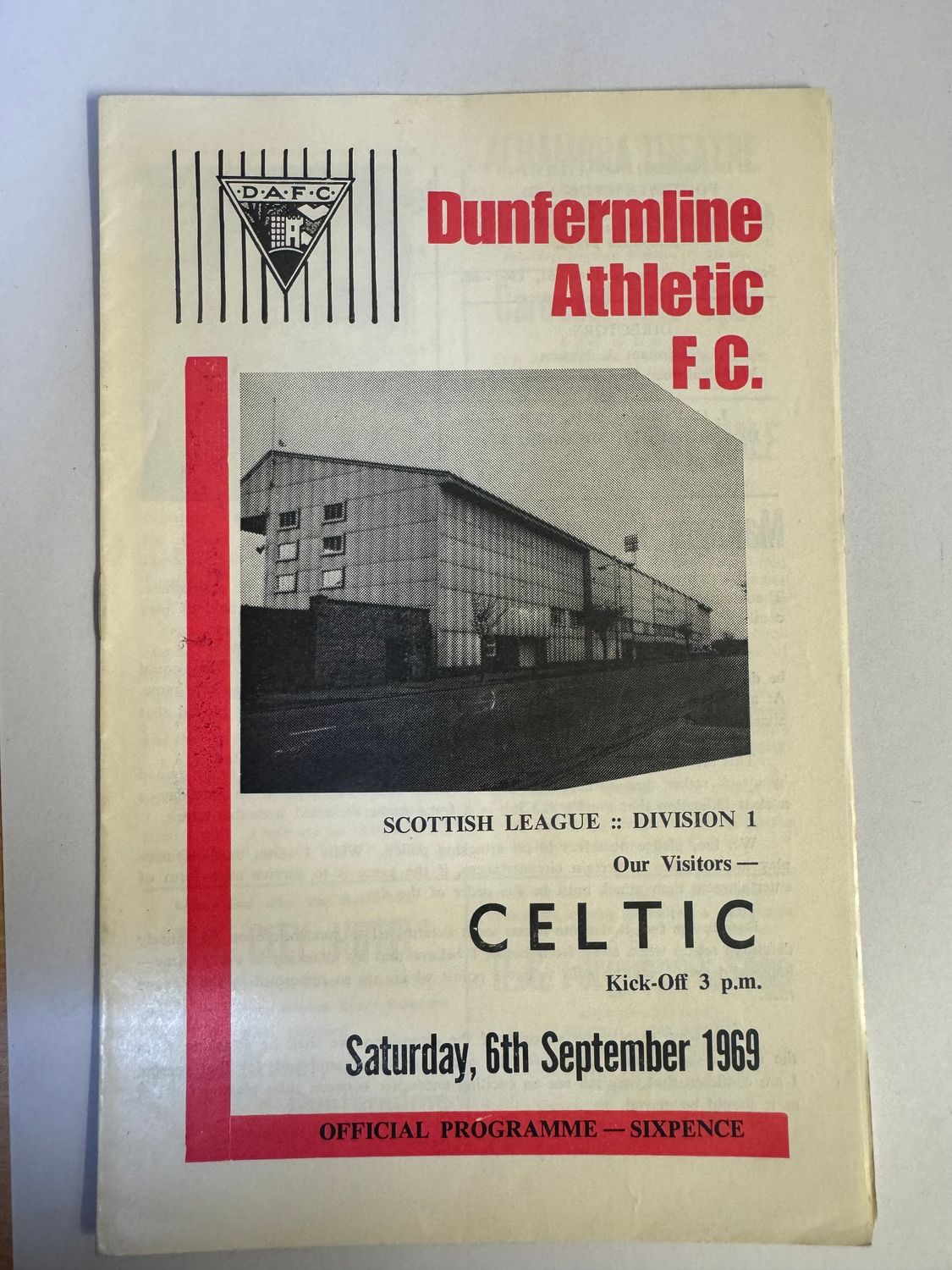 Dunfermline v Celtic - 6/9/69