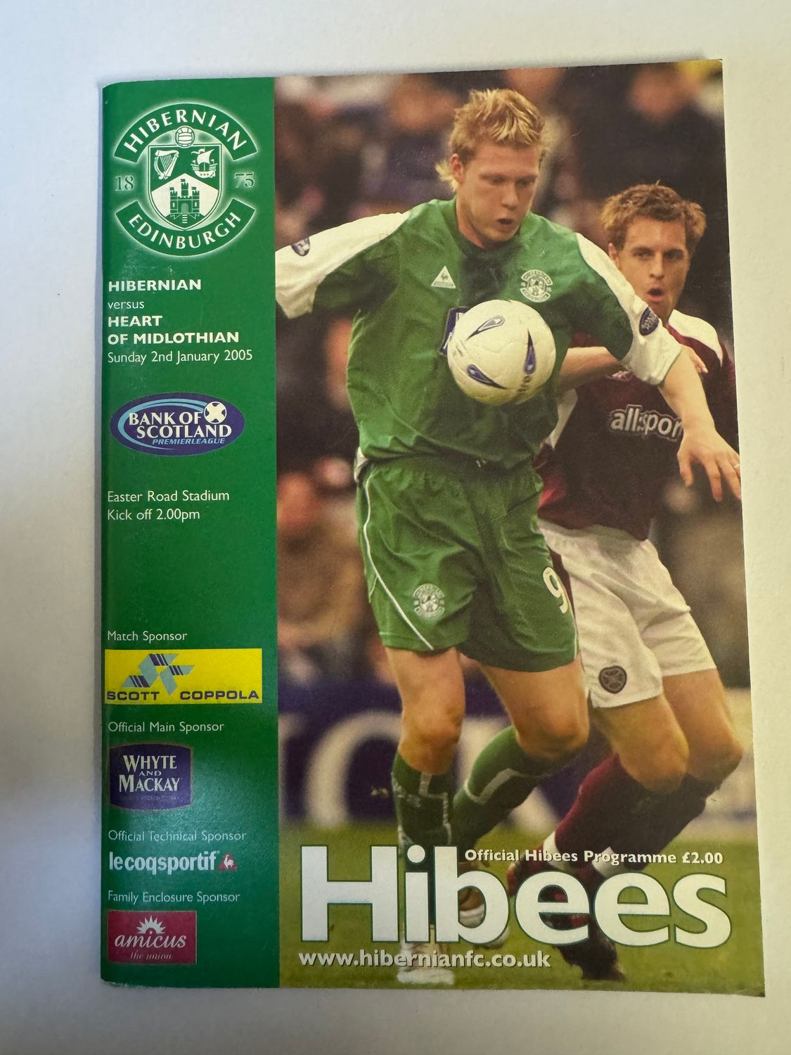 Hibernian v Hearts - 2/1/05