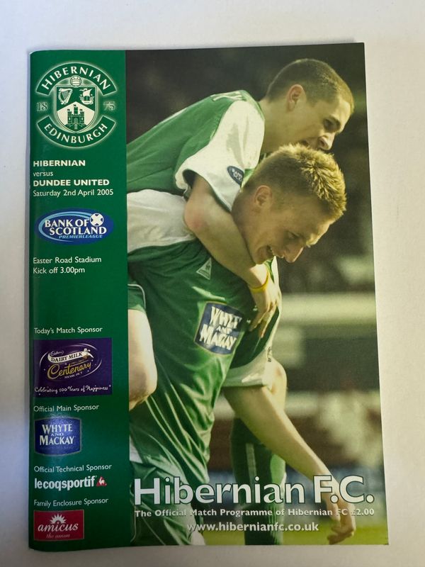 Hibernian v Dundee Utd - 2/4/05