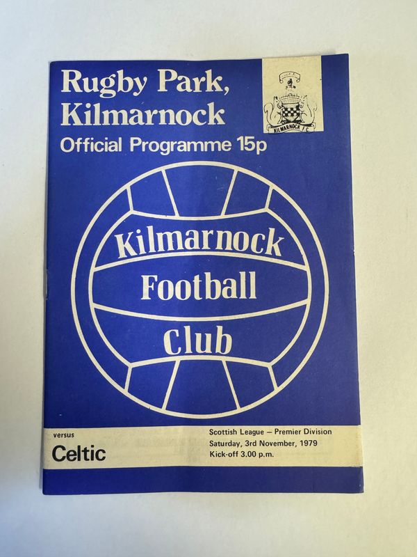 Kilmarnock v Celtic - 3/11/79