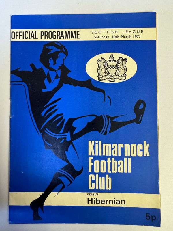 Kilmarnock v Hibernian - 10/3/73