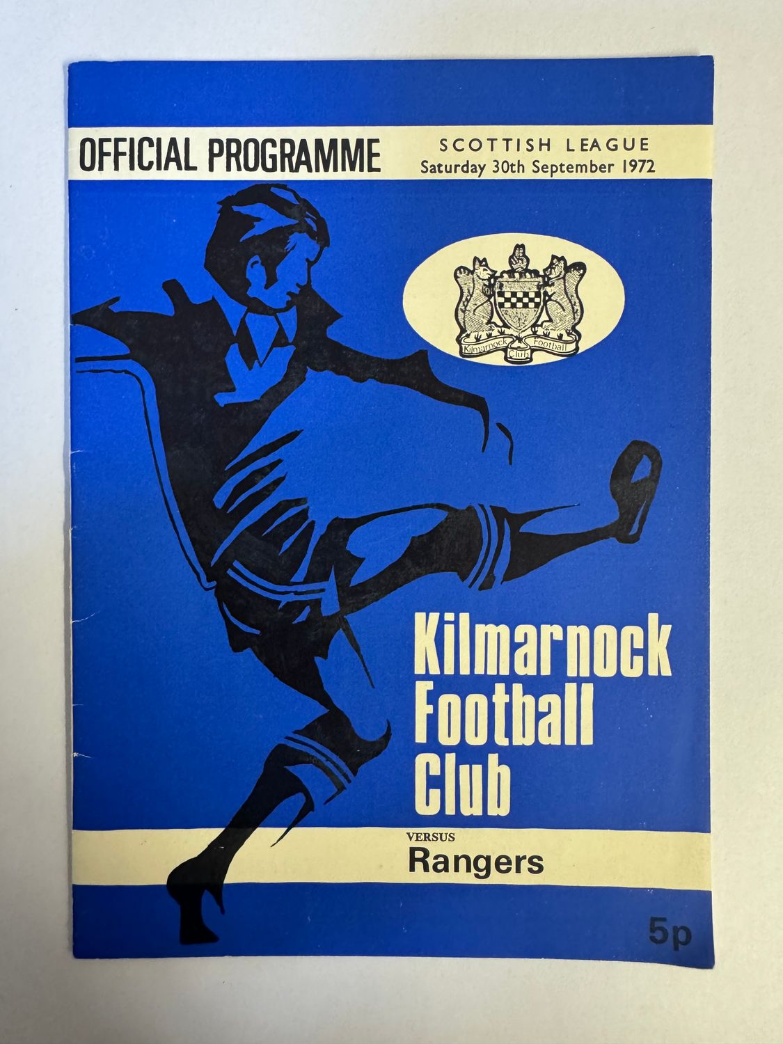 Kilmarnock v Rangers - 30/9/72