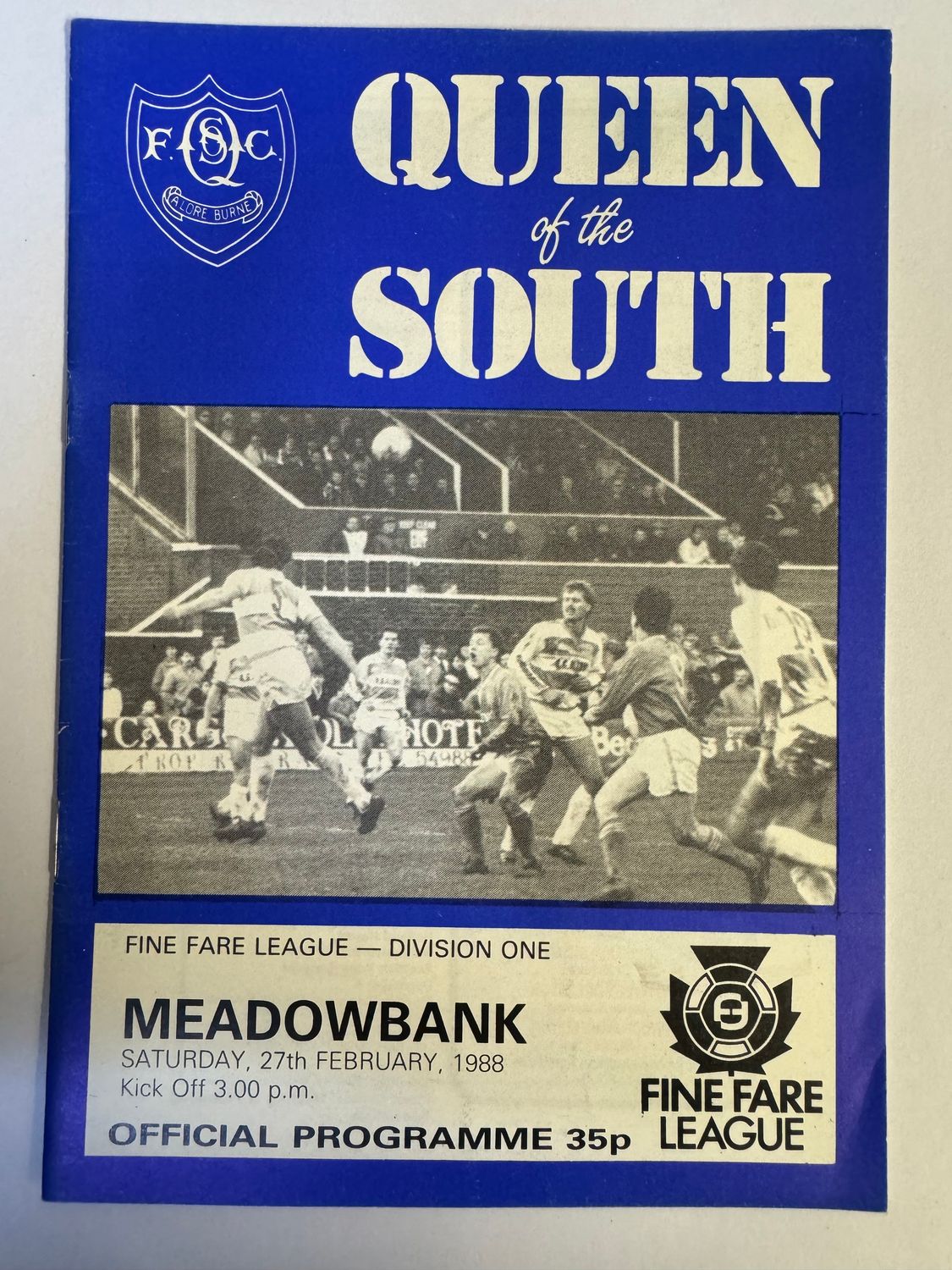 Queen of the South v Meadowbank - 27/2/88