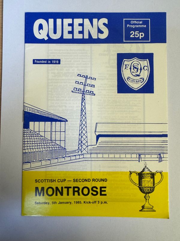 Queen of the South v Montrose - 5/1/85