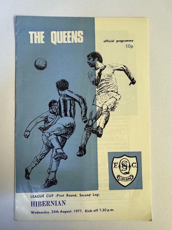 Queen of the South v Hibernian - 24/8/77