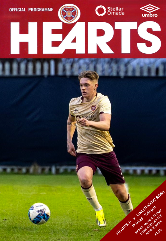 Hearts B v Linlithgow Rose - 17/01/25