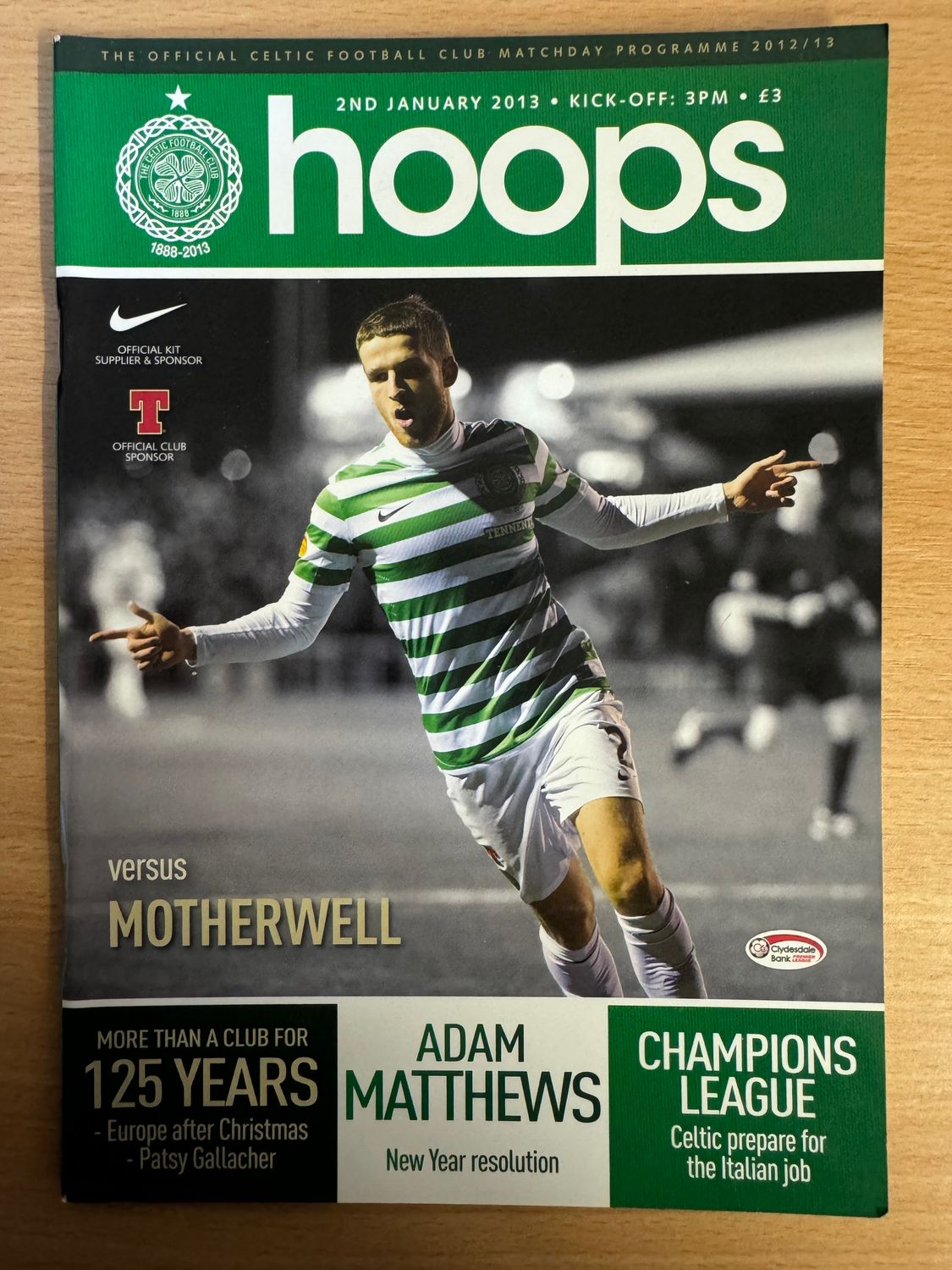 Celtic v Motherwell - 2/1/13