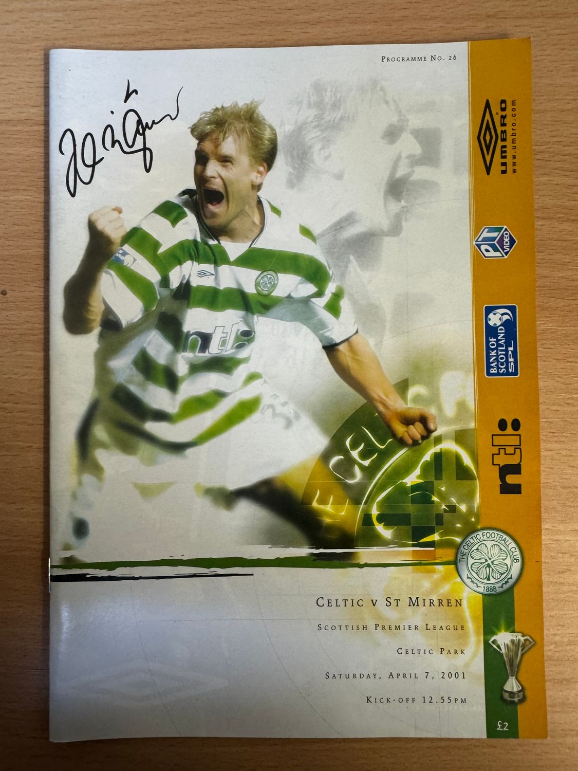 Celtic v St Mirren - 7/4/01