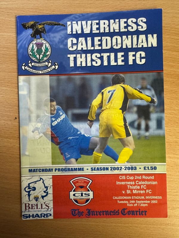 Inverness CT v St Mirren - 24/9/02