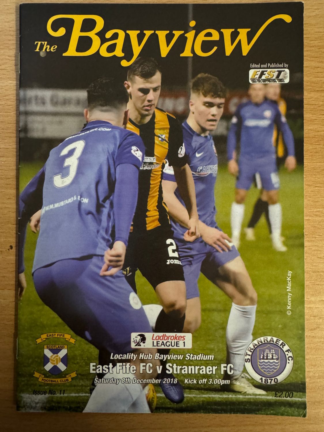 East Fife v Stranraer - 8/12/18