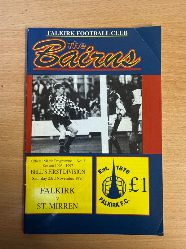 Falkirk v St Mirren - 23/11/96