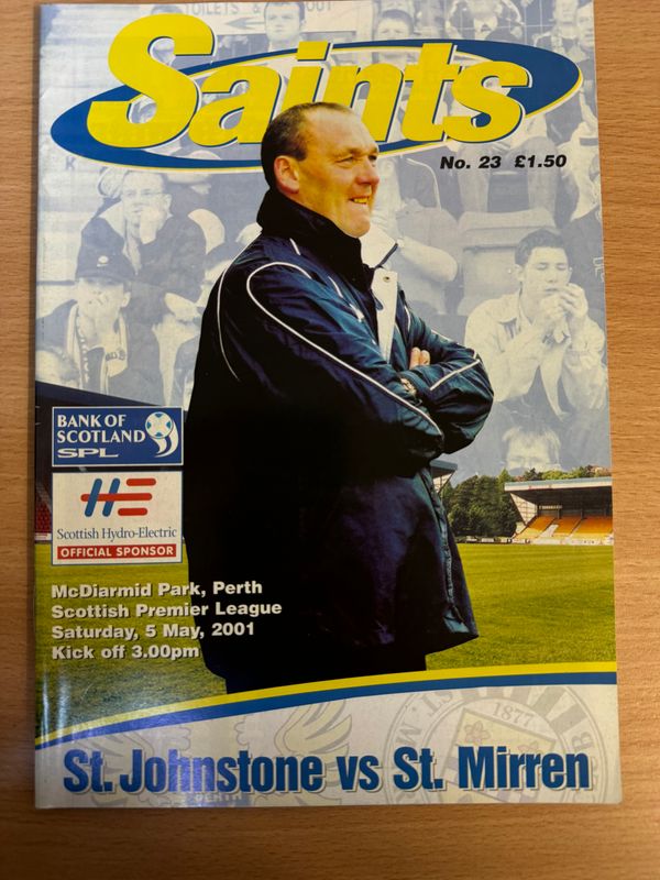 St Johnstone v St Mirren  - 5/5/01