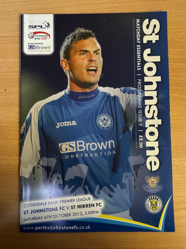 St Johnstone v St Mirren  - 6/10/12