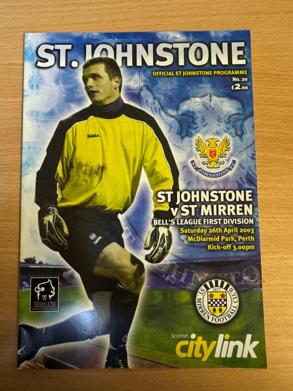 St Johnstone v St Mirren  - 26/4/03