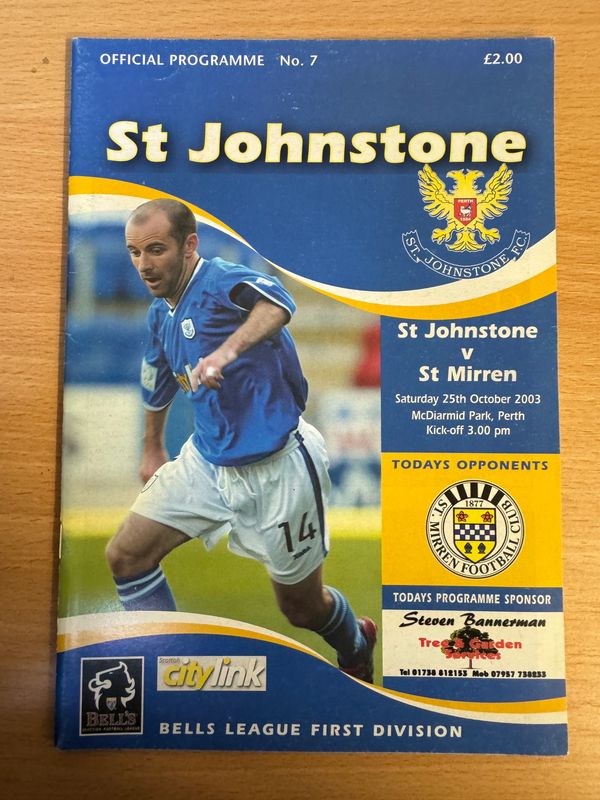 St Johnstone v St Mirren  - 25/10/03