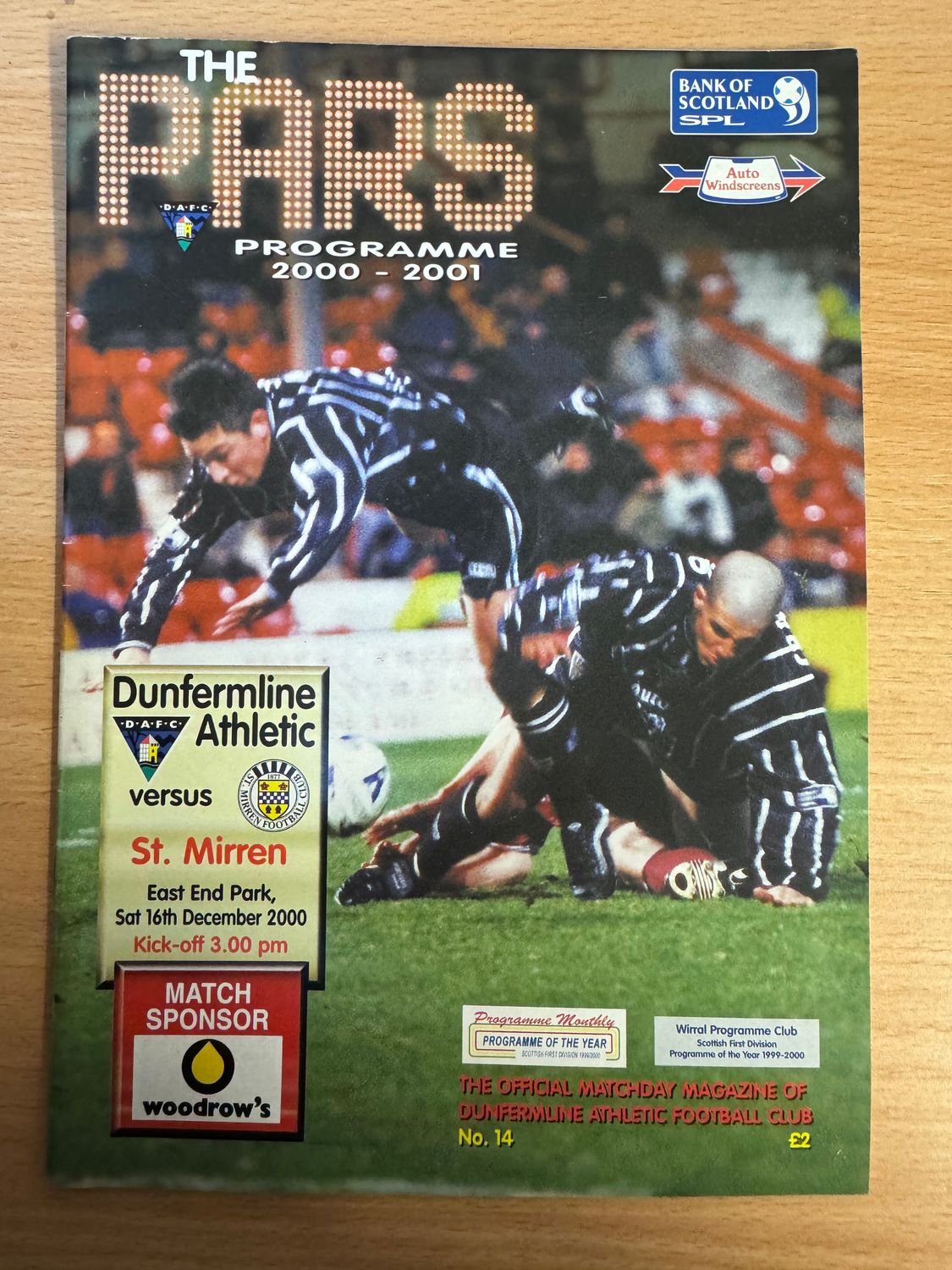 Dunfermline v St Mirren - 16/12/00