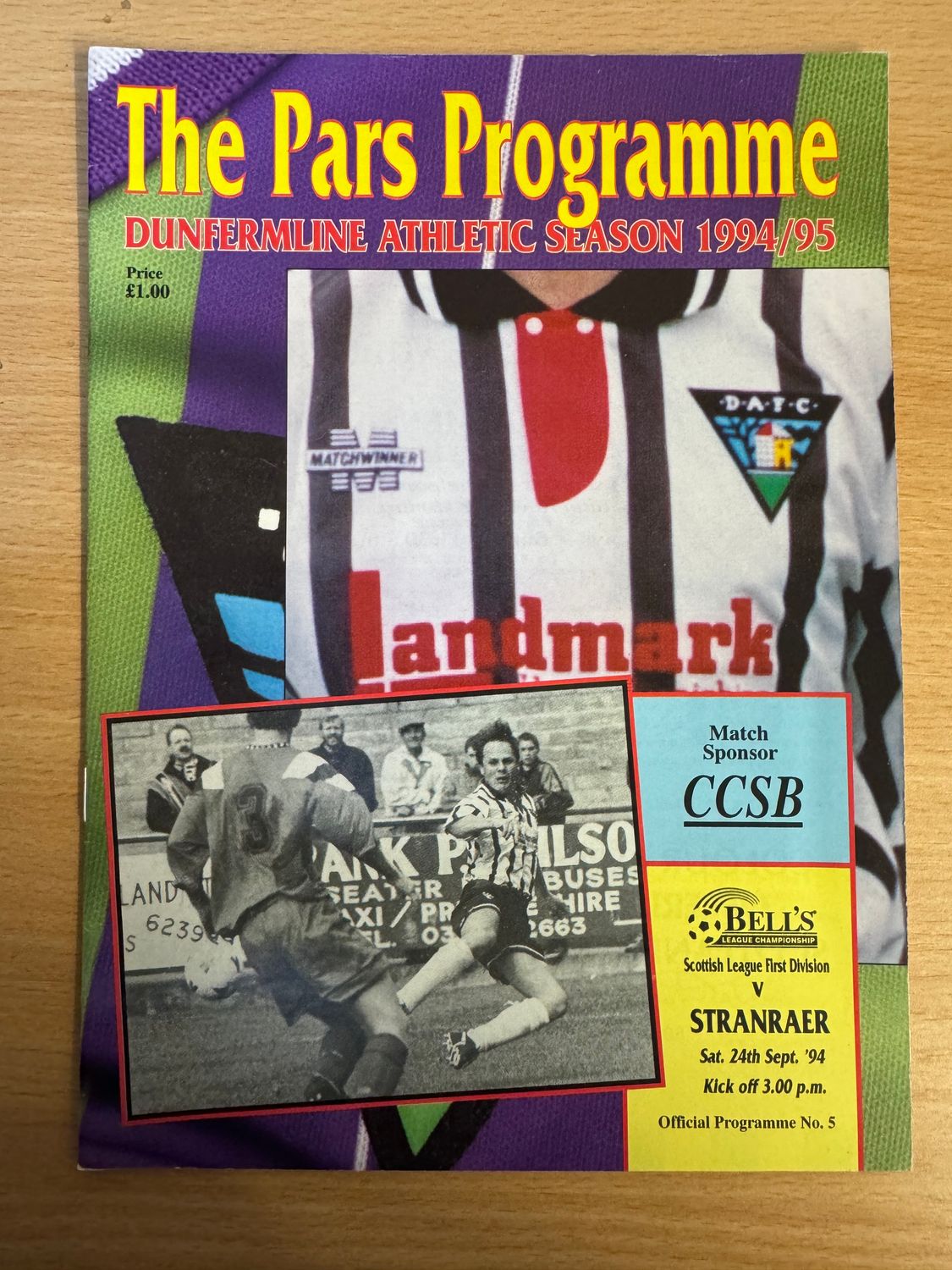 Dunfermline v Stranraer - 24/9/94