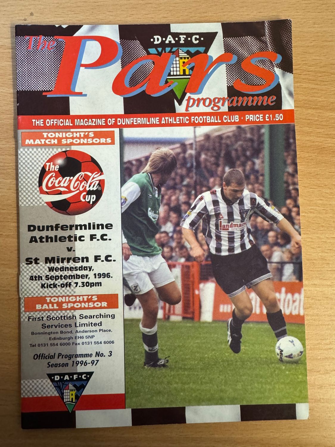 Dunfermline v St Mirren - 4/9/96