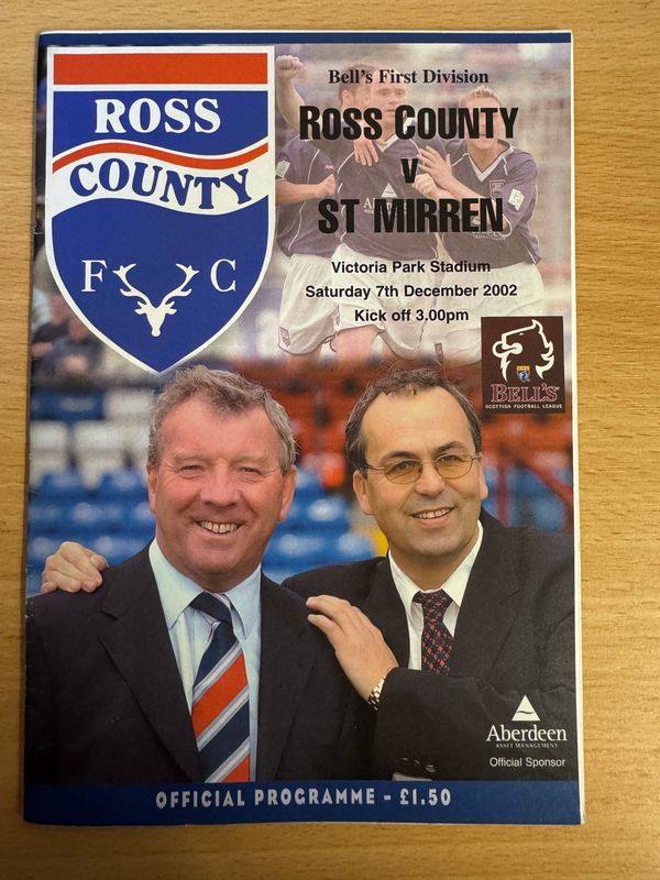 Ross County v  St Mirren - 7/12/02