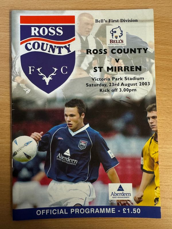 Ross County v  St Mirren - 23/8/03