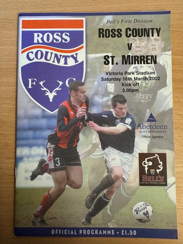 Ross County v  St Mirren - 16/3/02