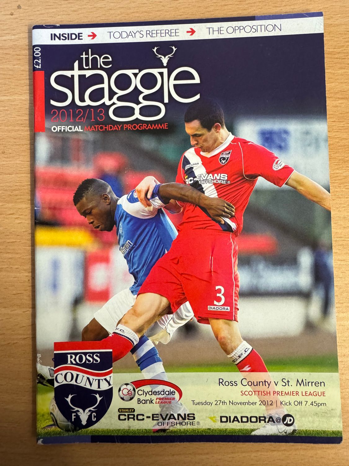 Ross County v  St Mirren - 27/11/12