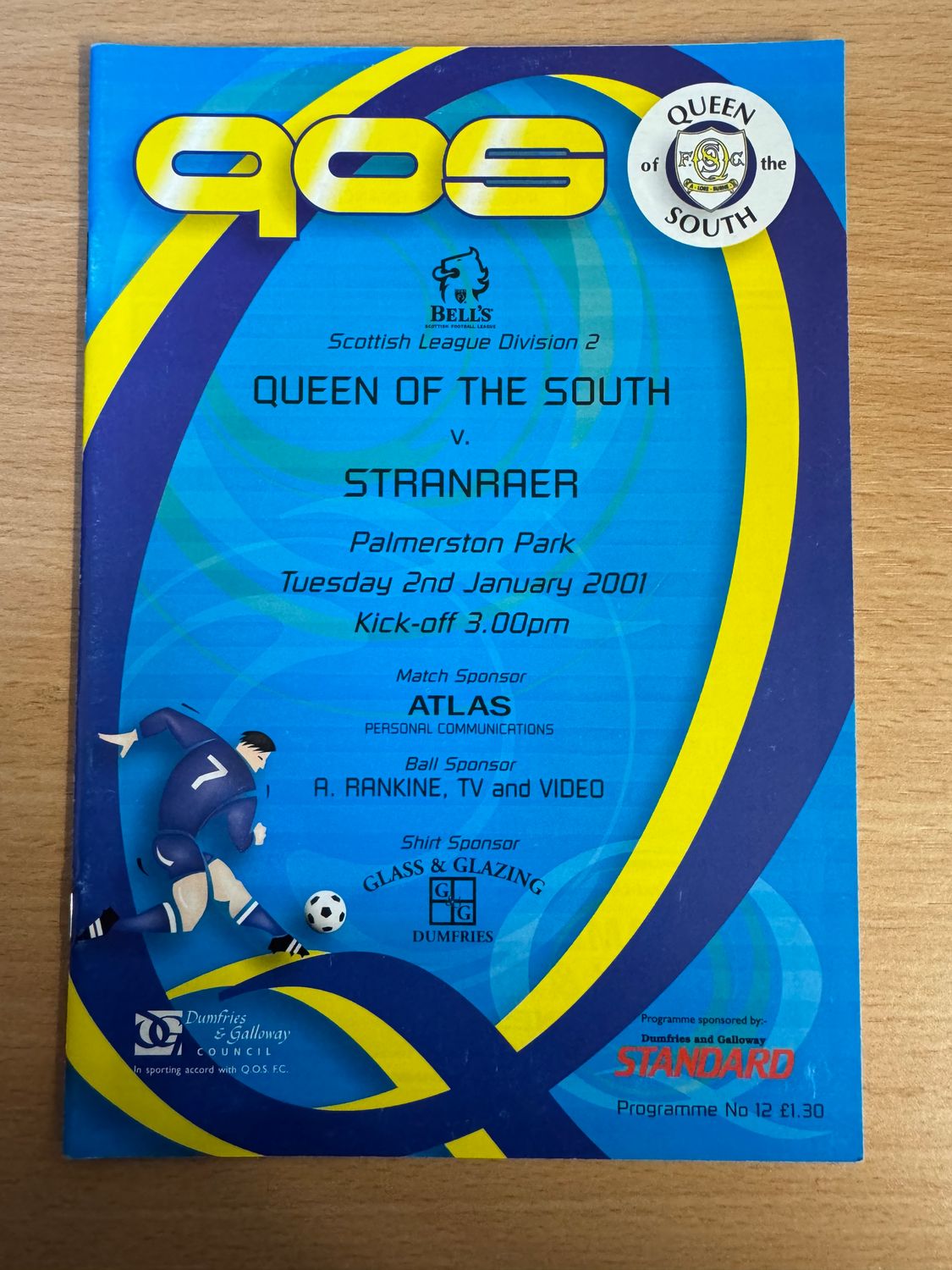 Queen of the South v Stranraer - 2/1/01
