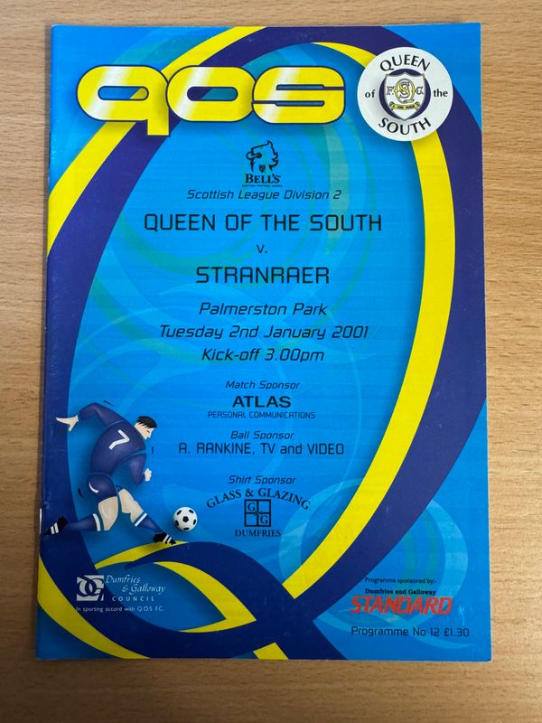 Queen of the South v Stranraer - 2/1/01
