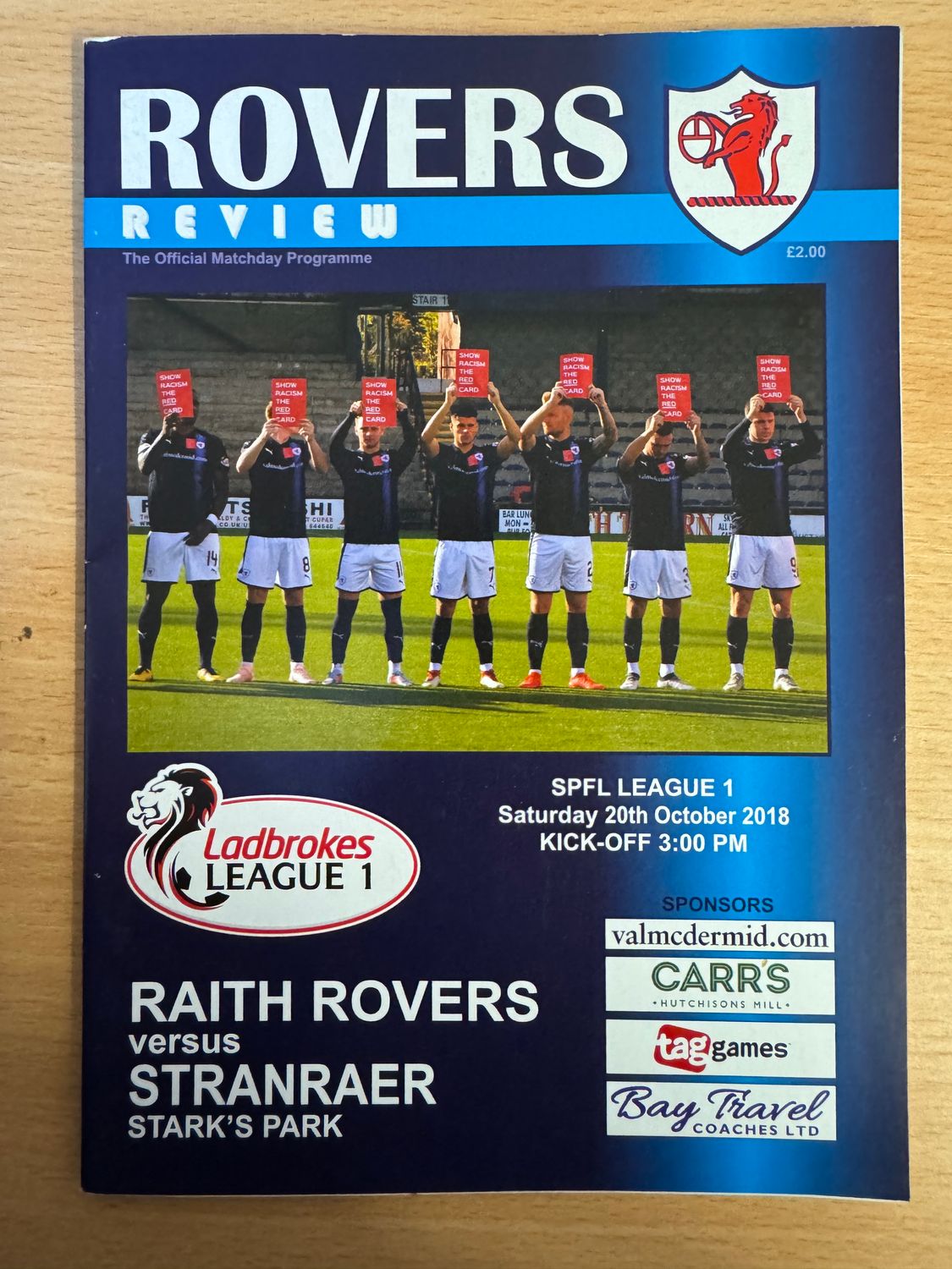 Raith Rovers v Stranraer - 20/10/18