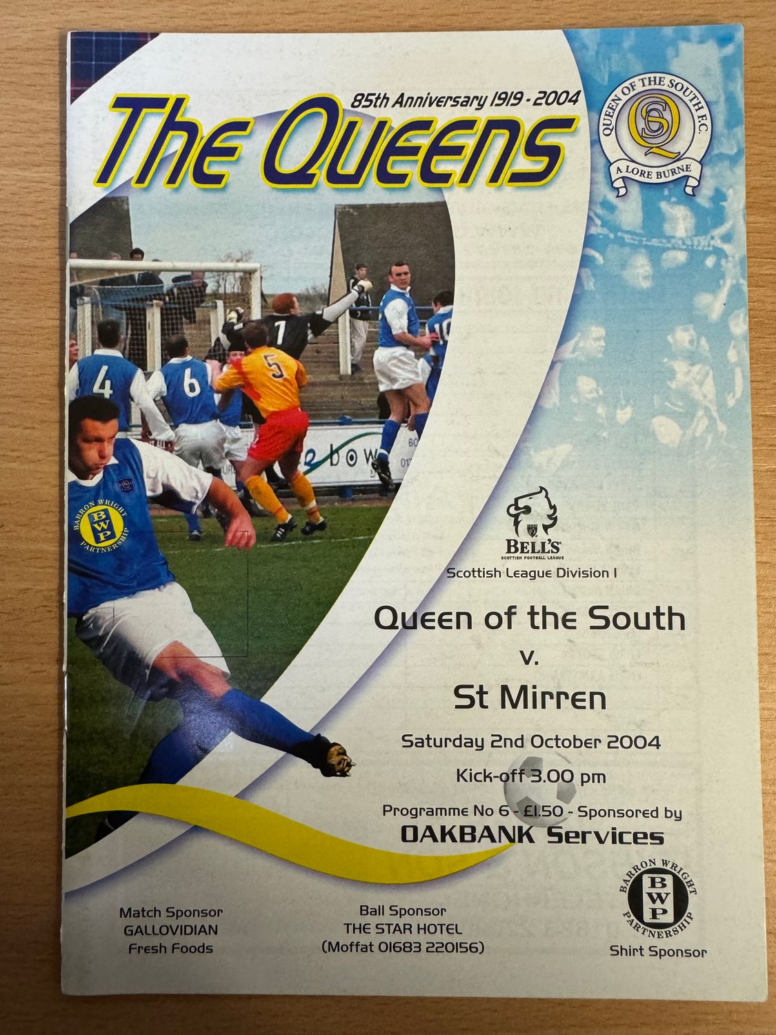 Queen of the South v St Mirren - 2/10/04