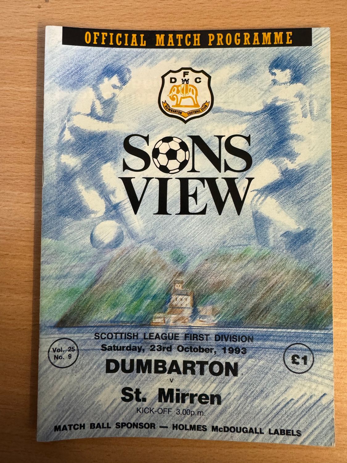 Dumbarton v St Mirren - 23/10/93