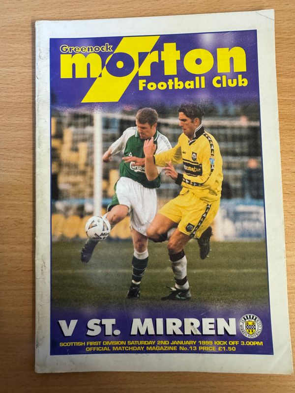 Morton v St Mirren - 2/1/99