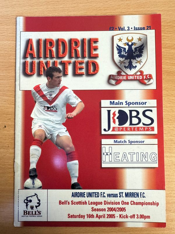 Airdrie v  St Mirren - 16/4/05