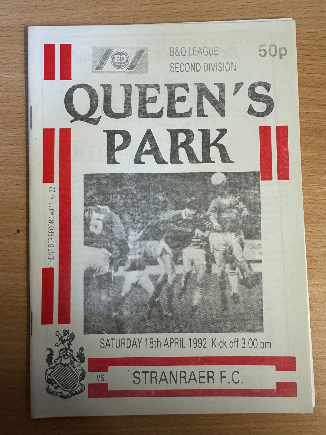 Queens Park v Stranraer - 18/4/92