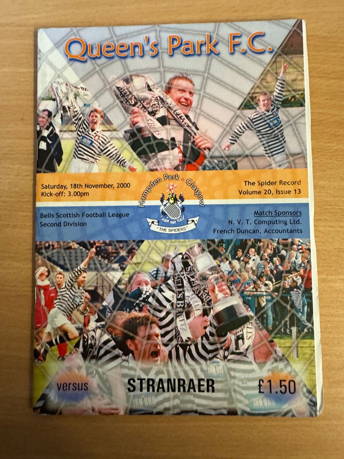 Queens Park v Stranraer - 18/11/00