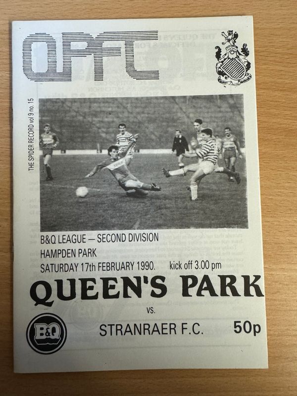 Queens Park v Stranraer - 17/2/90