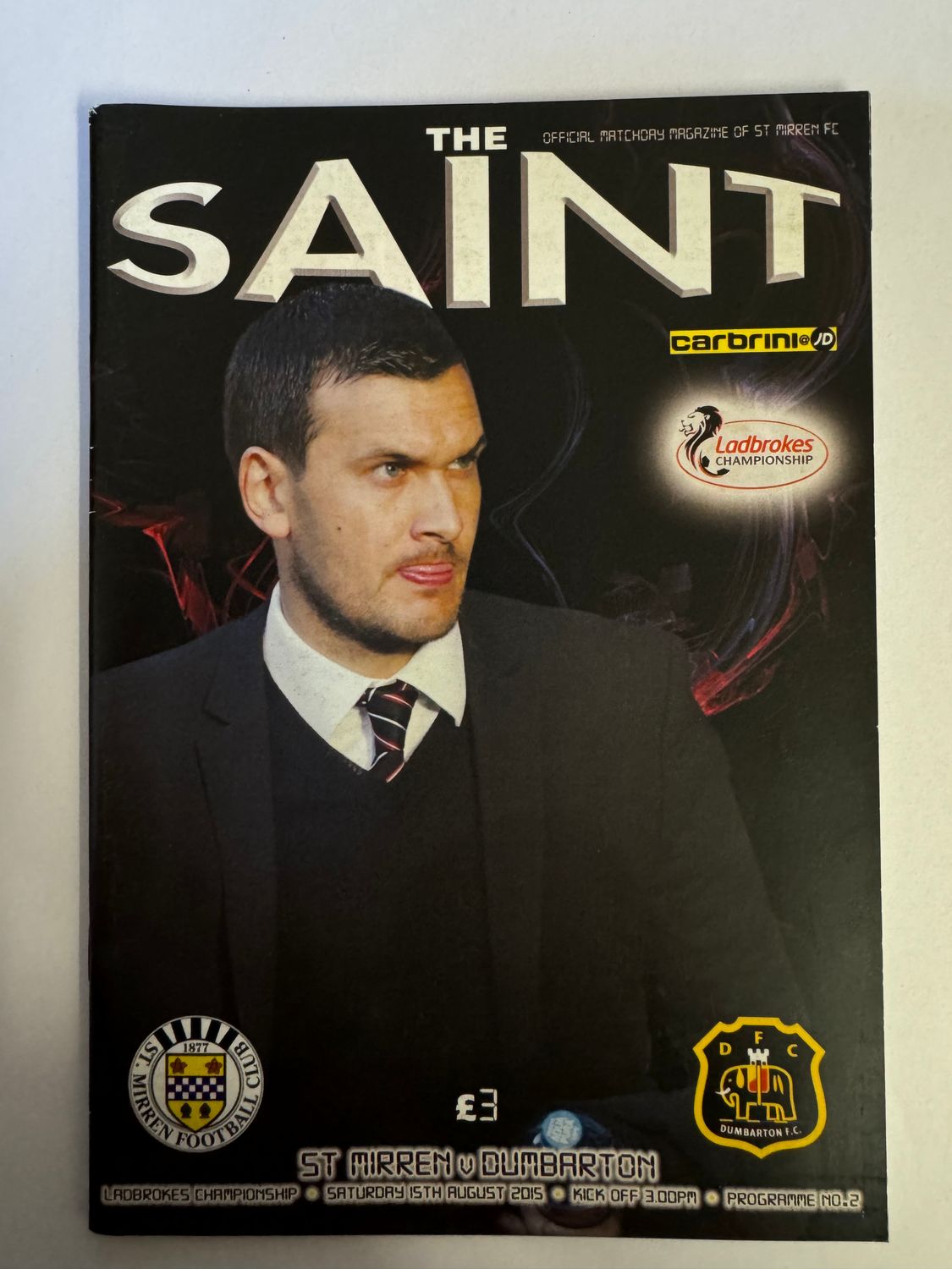 St Mirren v Dumbarton - 15/8/15