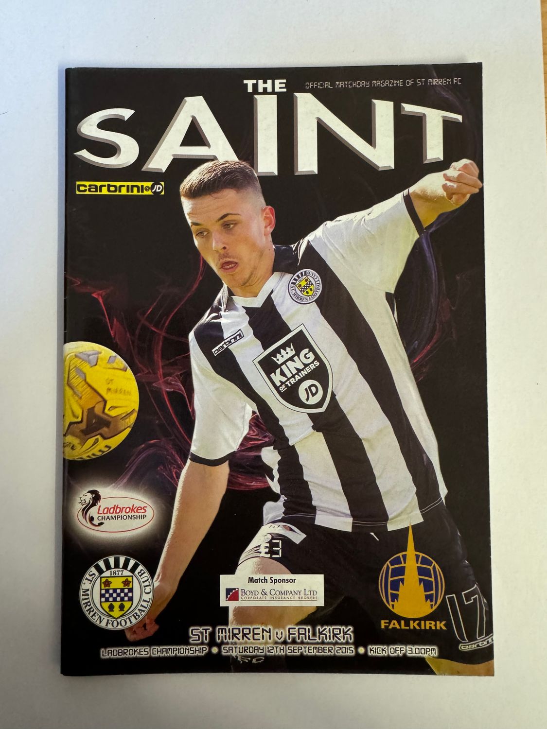 St Mirren v Falkirk - 12/9/15