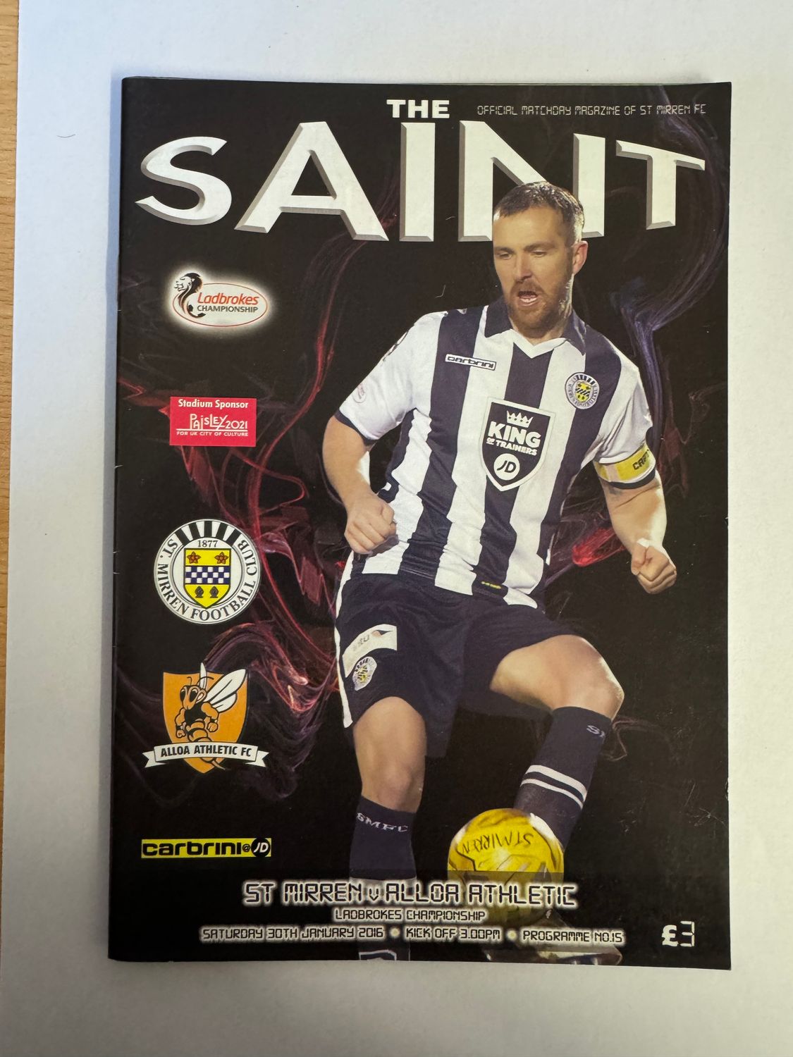 St Mirren v Alloa - 30/1/16