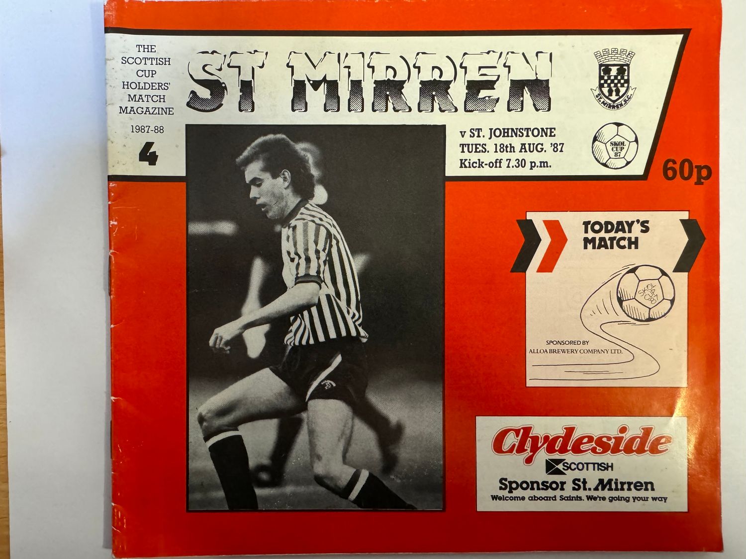 St Mirren v St Johnstone   - 18/8/87