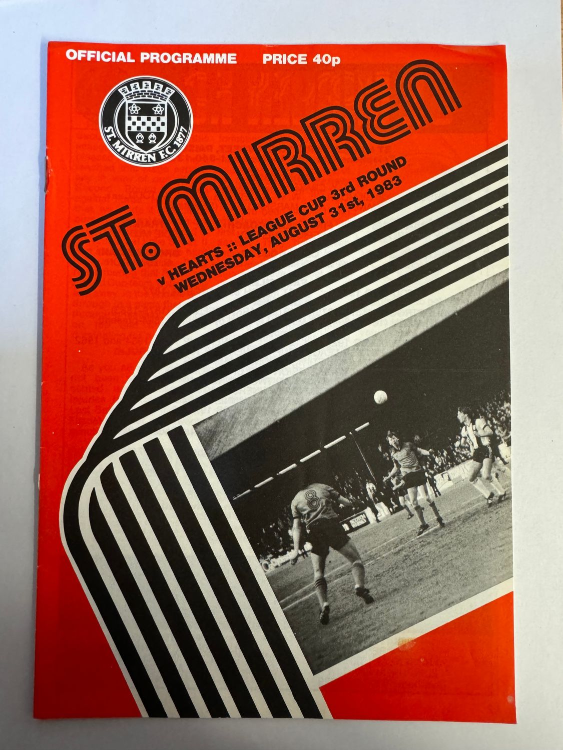 St Mirren v Hearts - 31/8/83