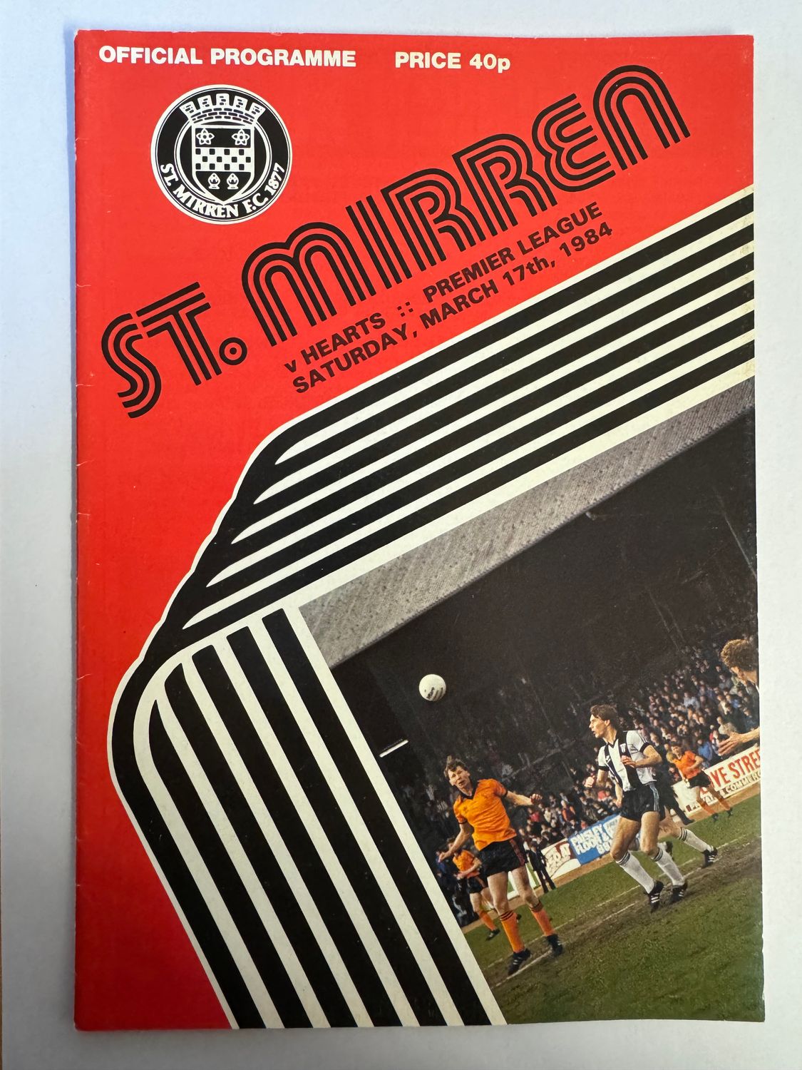 St Mirren v Hearts - 17/3/84