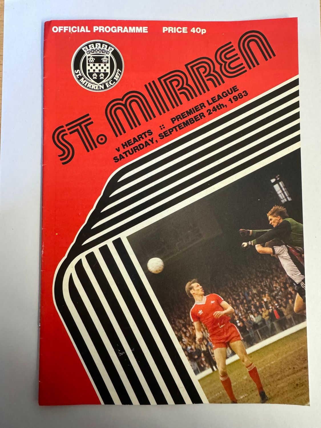 St Mirren v Hearts - 24/9/83