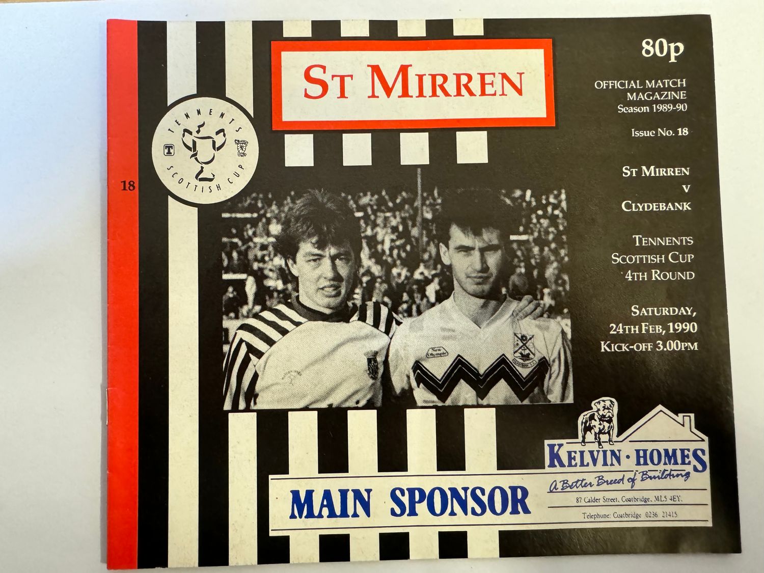 St Mirren v Clydebank - 24/2/90