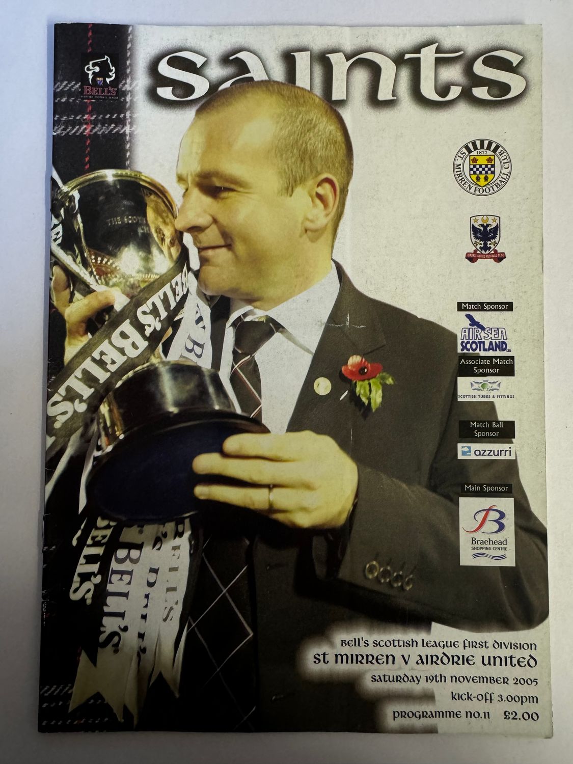 St Mirren v Dundee Utd - 19/11/05
