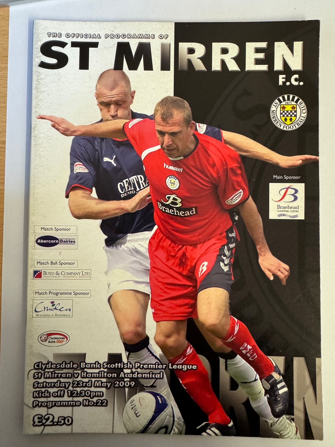 St Mirren v Hamilton - 23/5/09