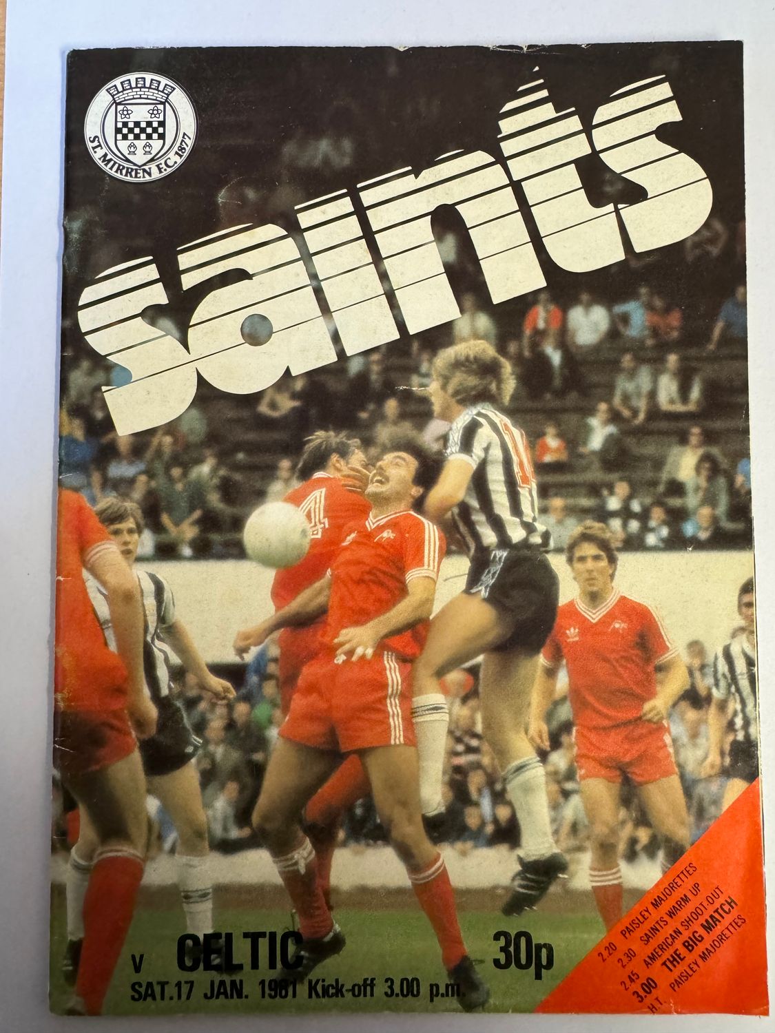St Mirren v Celtic - 17/1/81